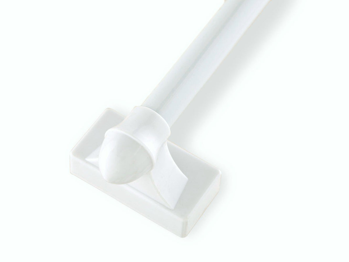 Magne Rod®Magnetic Curtain Rod White Magnerod | Cafe Rod – Curtain Rod ...