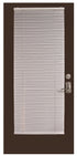 MagneBlind® Cordless Magnetic Mini Blinds for Metal Doors and Windows - 25 x 68.5" - Aluminum - White